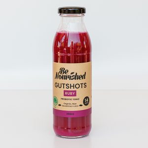 jar of benourished ruby red probiotic Tonic